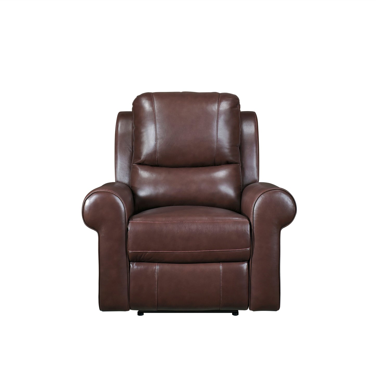 McCall Brown Leather Power Reclining Chair with Power Headrest