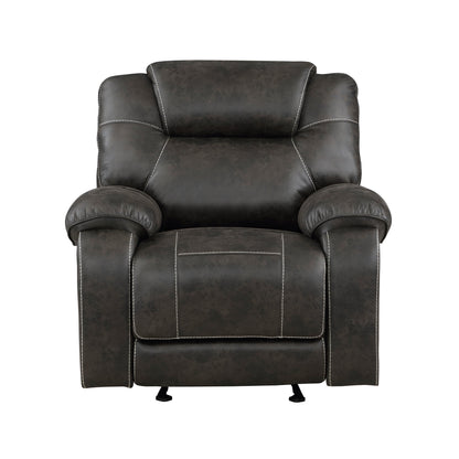 Gainesville Chocolate Microfiber Glider Reclining Chair