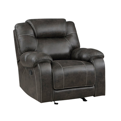 Gainesville Chocolate Microfiber Glider Reclining Chair