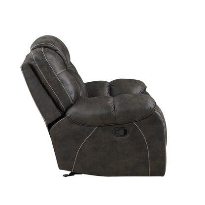 Gainesville Chocolate Microfiber Glider Reclining Chair