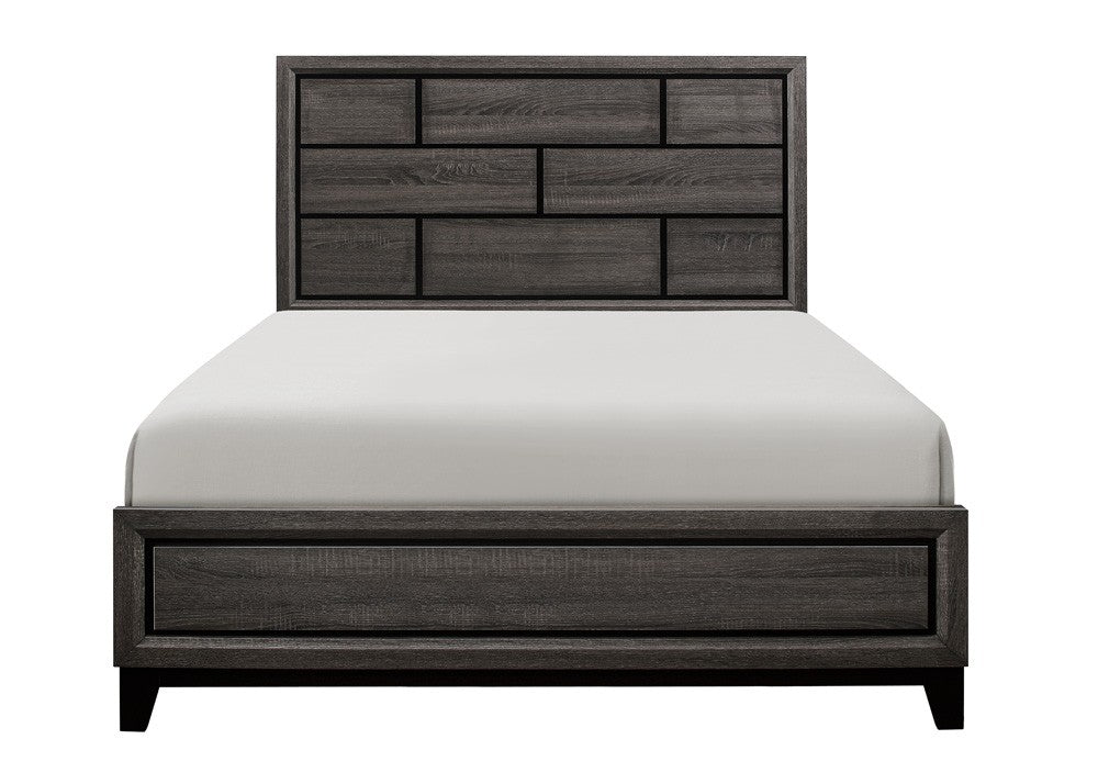 Davi Gray Queen Panel Bed