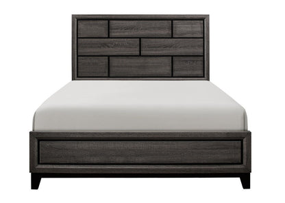 Davi Gray Queen Panel Bed