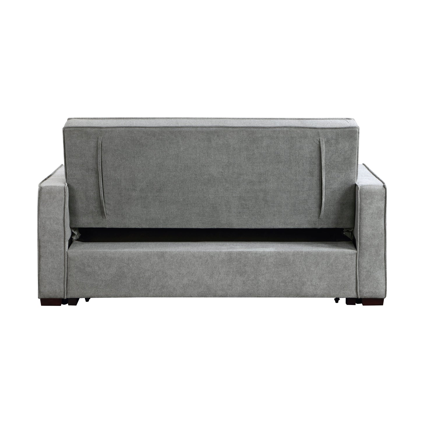 Alta Gray Convertible Studio Sofa with Pull-out Bed