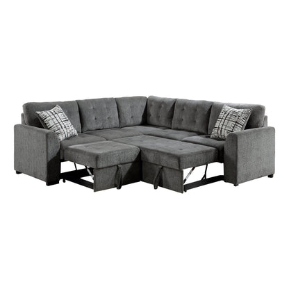 Lanning Gray Sleeper Sectional