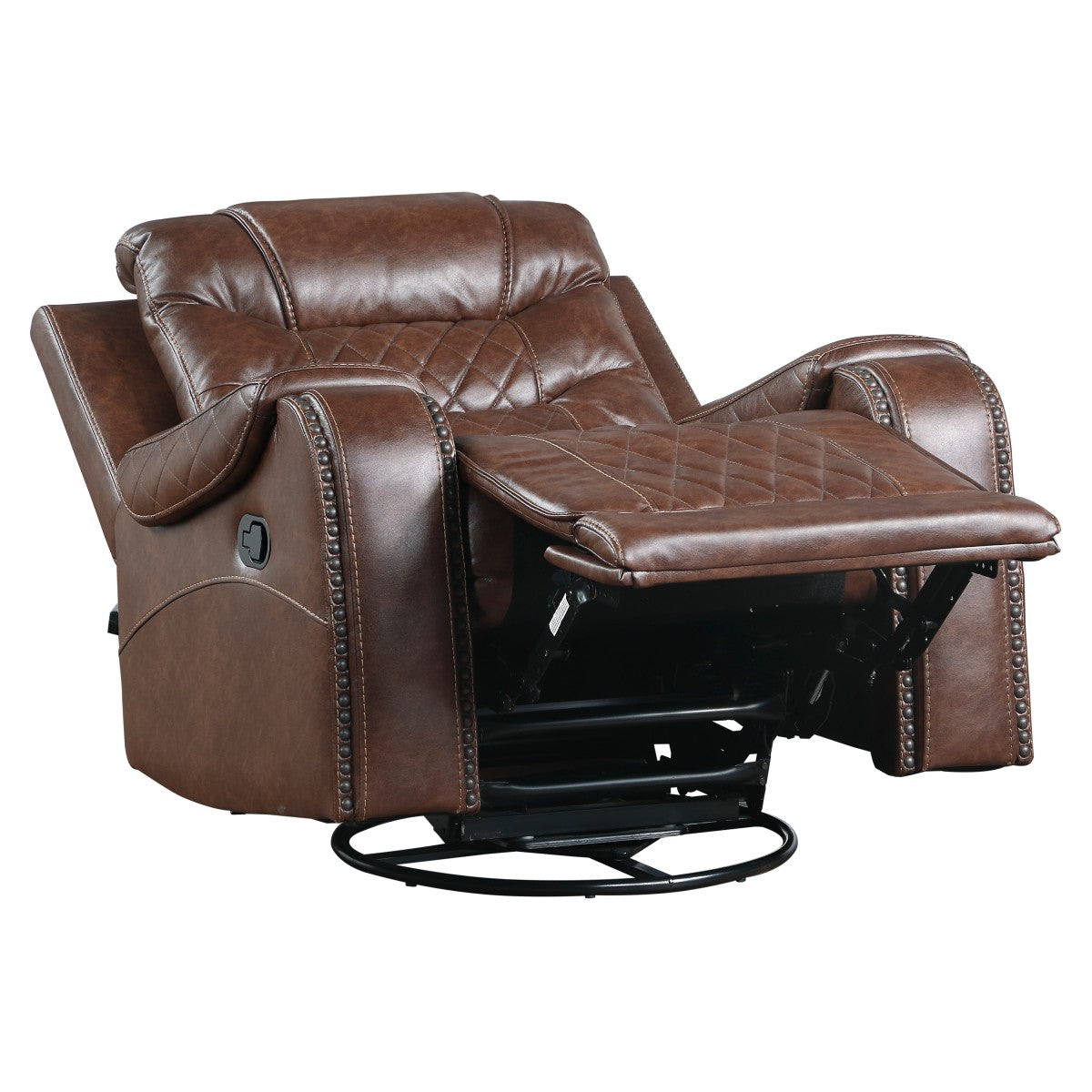 Putnam Brown Swivel Reclining Chair