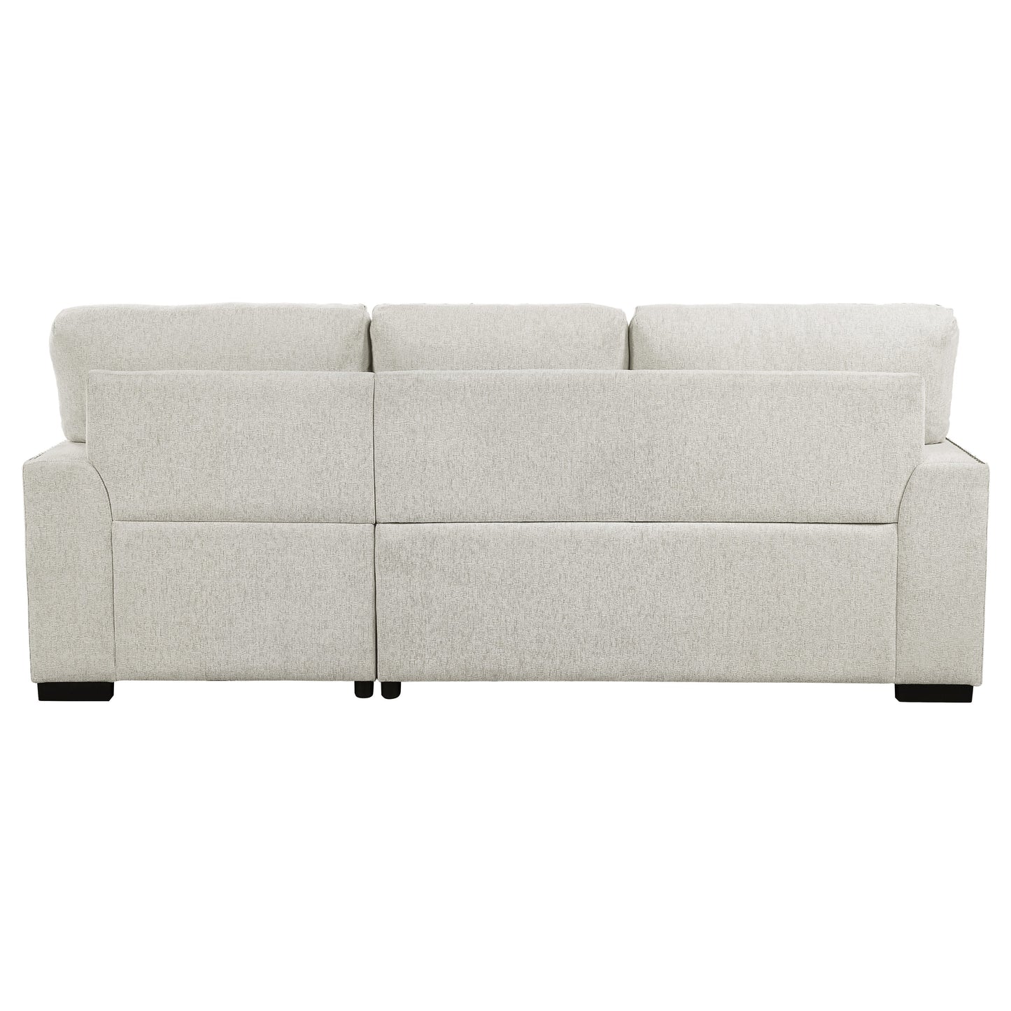 Morelia Beige RAF Storage Sleeper Sofa Chaise