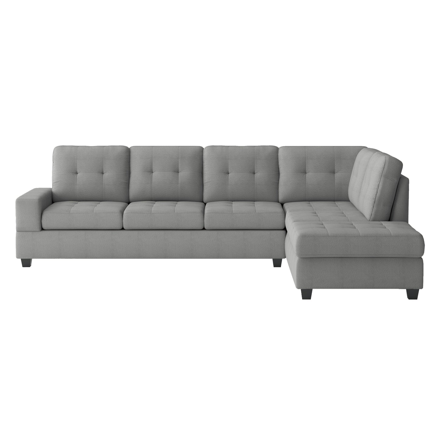 Maston Light Gray Reversible Sectional