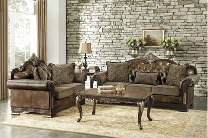 Croydon Dark Cherry Living Room Set