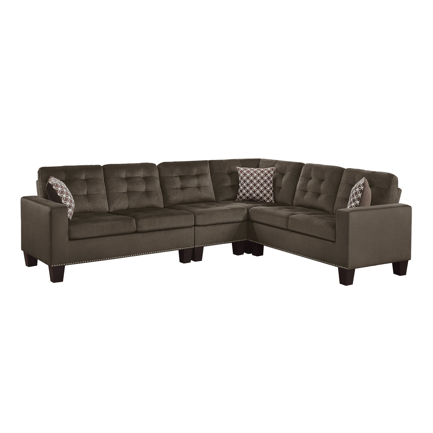 Lantana New Chocolate Reversible Sectional