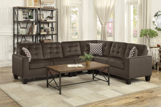 Lantana New Chocolate Reversible Sectional