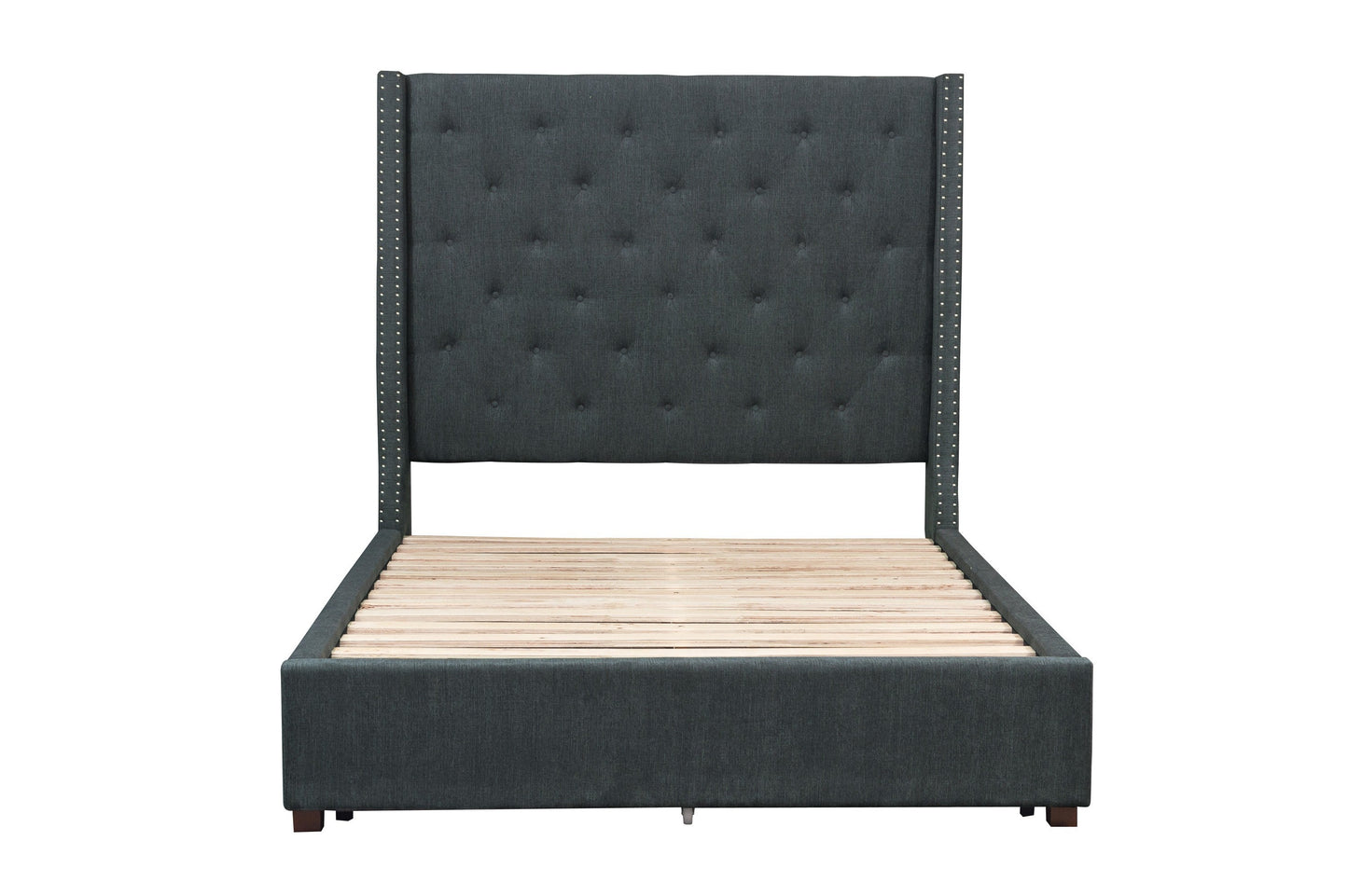 Fairborn Gray Queen Upholstered Platform Bed