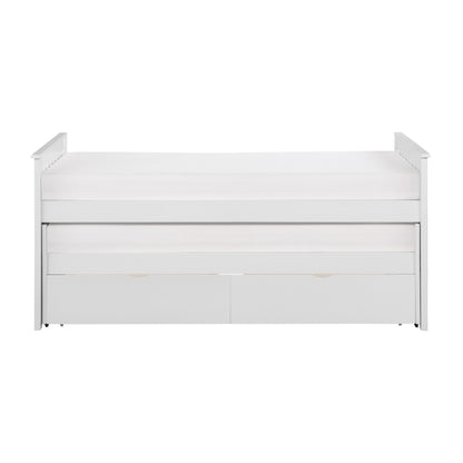 Galen White Twin/Twin Bed with Storage Boxes