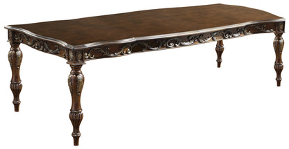 Rosanna Traditional Style Dining Table in Cherry finish Wood