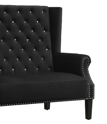 Lexi Transitional Style Black Accent Chair