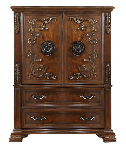 Santa Monica Traditional Style Chest in Cherry finish Wood