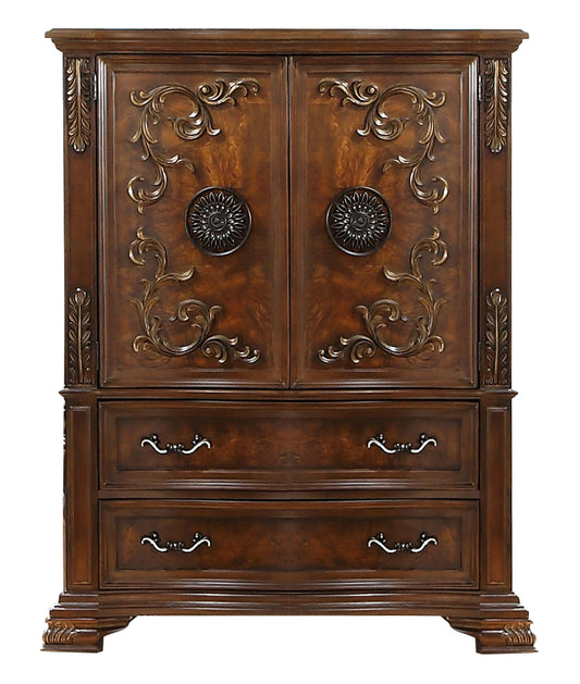 Santa Monica Traditional Style Chest in Cherry finish Wood