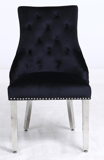 Leo Transitional Style Black Accent Chair