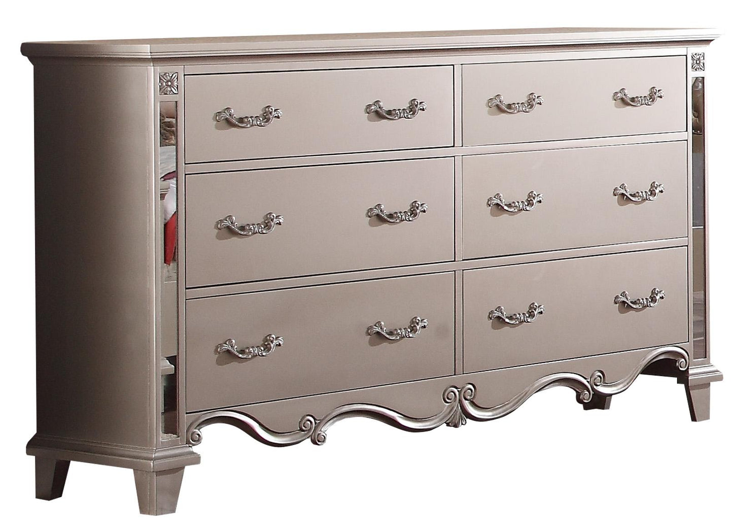 Sonia Contemporary Style Dresser in Beige finish Wood