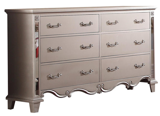 Sonia Contemporary Style Dresser in Beige finish Wood