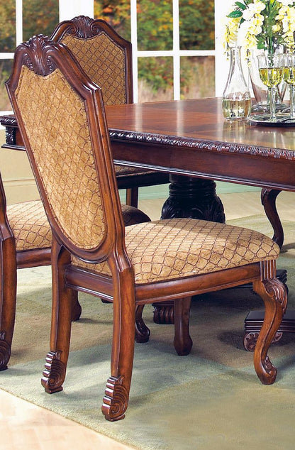 Veronica Cherry Traditional Style Dining Side Chair in Cherry finish Wood