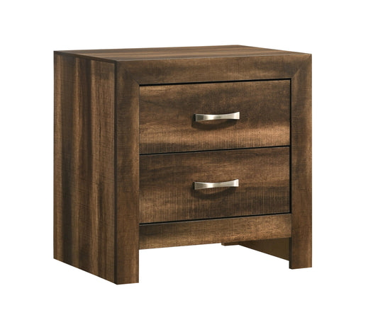 Yasmine Brown Modern Style Nightstand in Espresso finish Wood