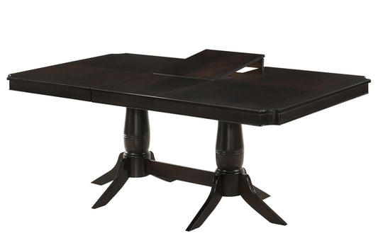 Windsor Contemporary Style Dining Table in Chocolate finish Wood