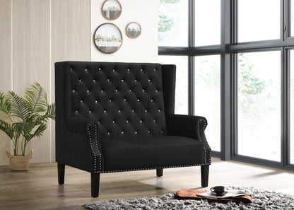 Lexi Transitional Style Black Accent Chair