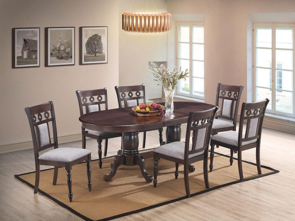 Lakewood Traditional Style Dining Table in Espresso finish Wood