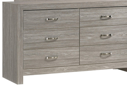 Yasmine White Modern Style Dresser in Gray finish Wood