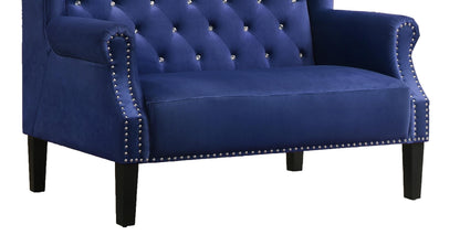 Lexi Transitional Style Blue Accent Chair