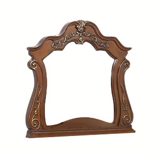 Cleopatra Traditional Style Mirror in Cherry finish Wood