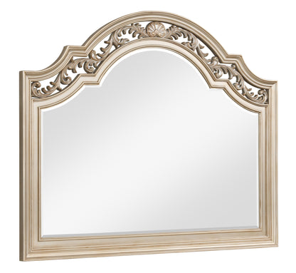 Valentina Traditional Style Mirror in Gold finish Wood