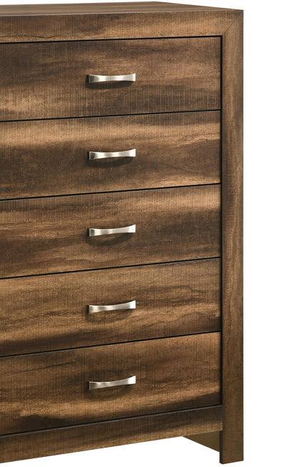 Yasmine Brown Modern Style Chest in Espresso finish Wood