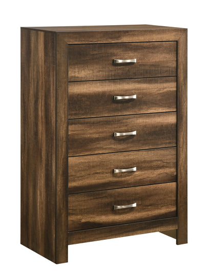 Yasmine Brown Modern Style Chest in Espresso finish Wood