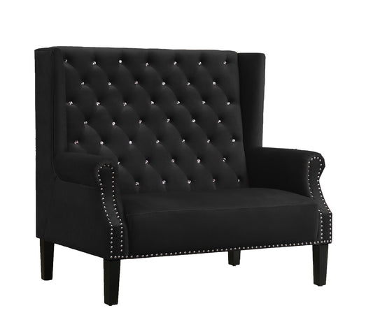 Lexi Transitional Style Black Accent Chair