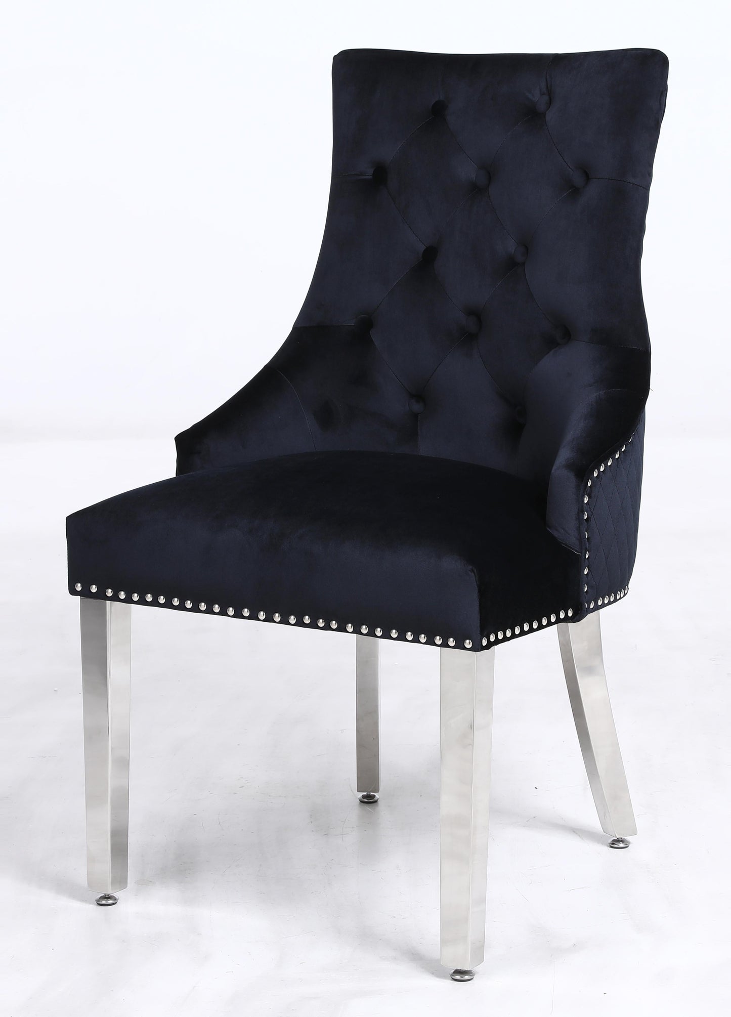 Leo Transitional Style Black Accent Chair