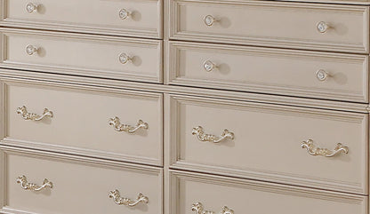 Victoria Traditional Style Dresser in Off-White finish Wood