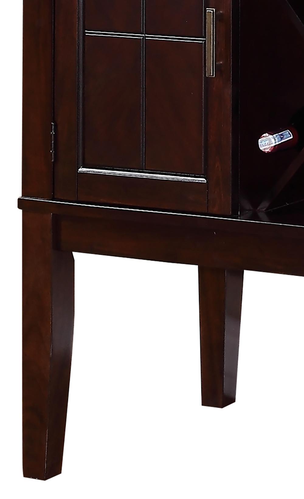 Era Transitional Style Dining Server in Espresso finish Wood