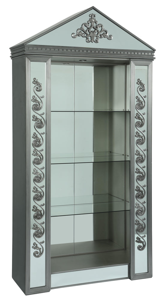 Eros Modern Style Cabinet with Metal Finish