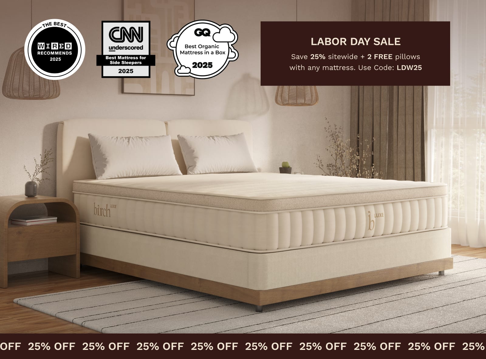 Birch Luxe Natural Mattress