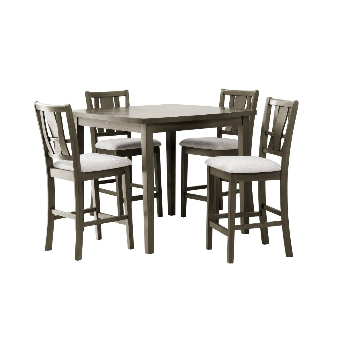 Cruz Gray Mindy 5-Piece Counter Height Set