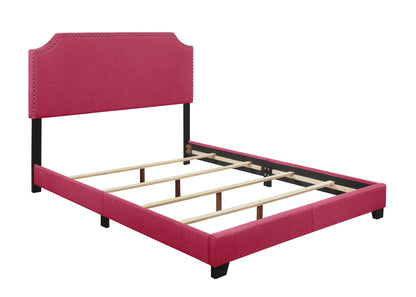 Miranda Pink Queen Upholstered Bed