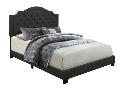 Sandy Dark Gray King Upholstered Bed