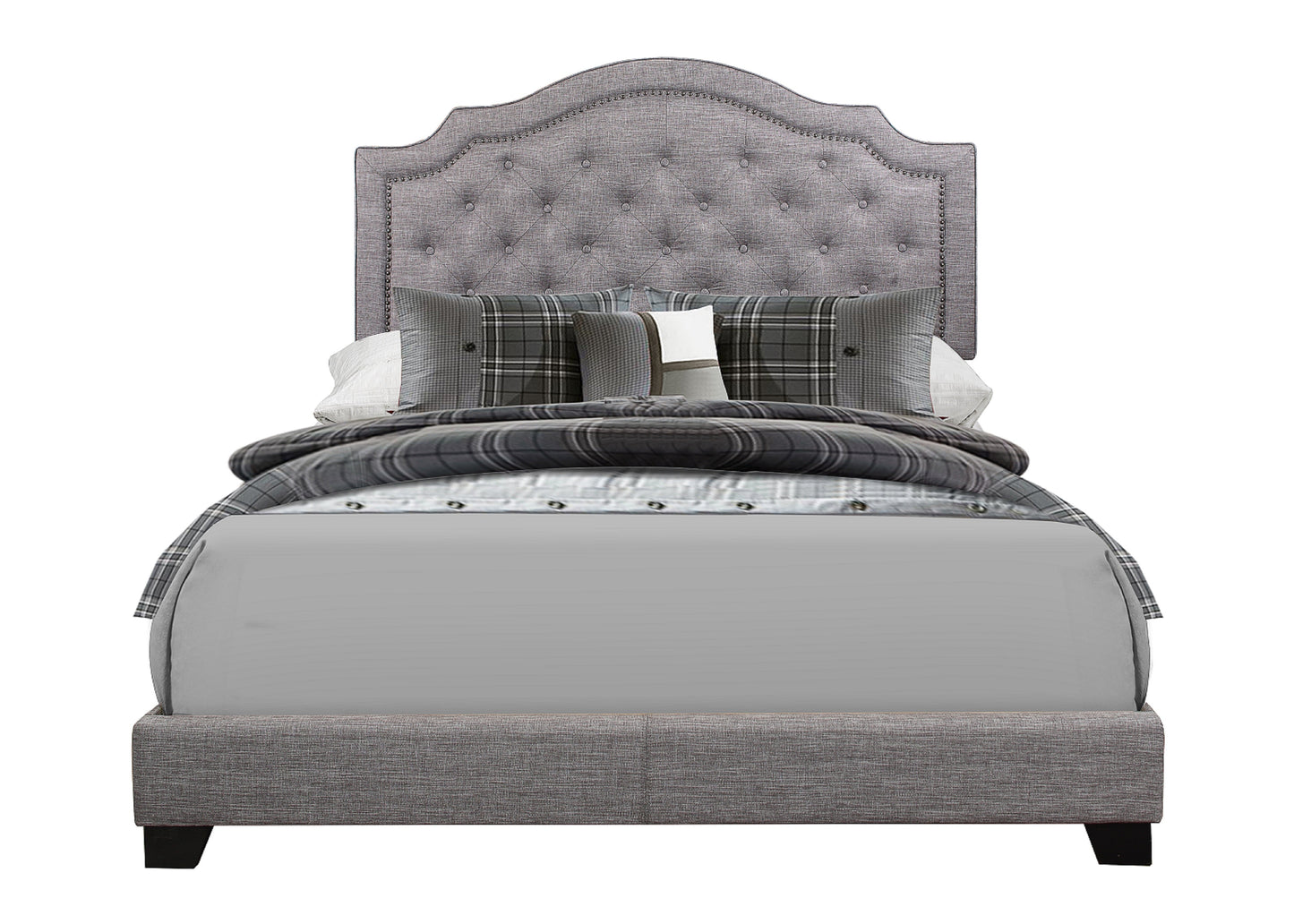 Sandy Gray Queen Upholstered Bed