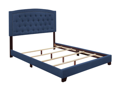 Linda Blue Full Upholstered Bed