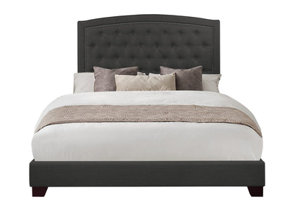 Linda Dark Gray Full Upholstered Bed