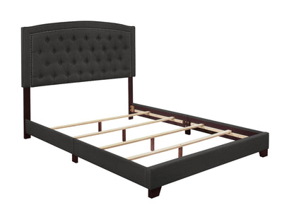 Linda Dark Gray Full Upholstered Bed