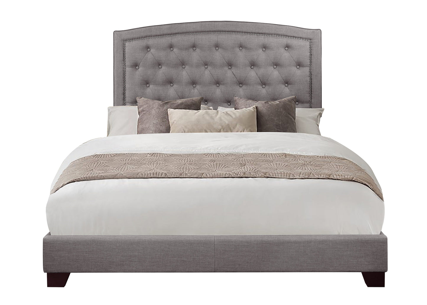 Linda Gray Queen Upholstered Bed