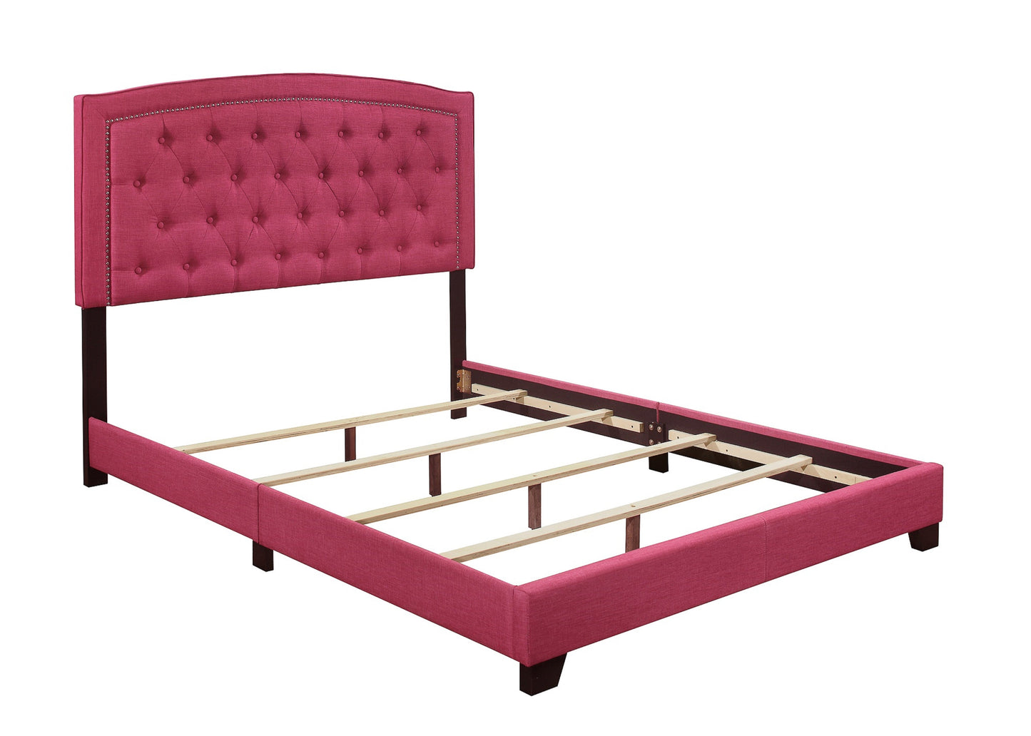 Linda Pink Full Upholstered Bed