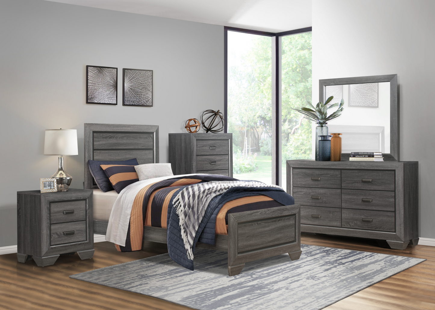 Beechnut Gray Panel Youth Bedroom Set